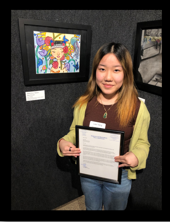 Lee Yang with her art