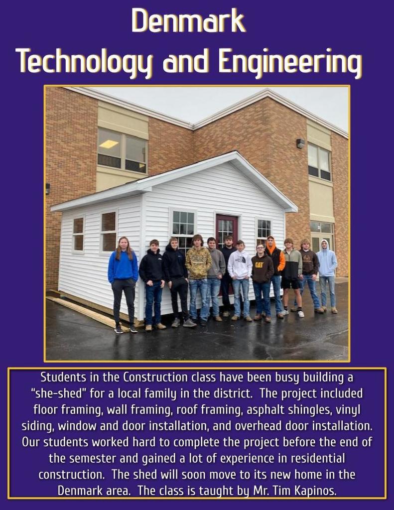 Tech Ed and Engineering She-Shed